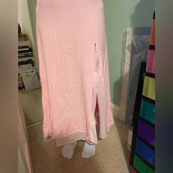 Peppermayo Angelica Linen Maxi Dress in Pink - Picture 4 of 5